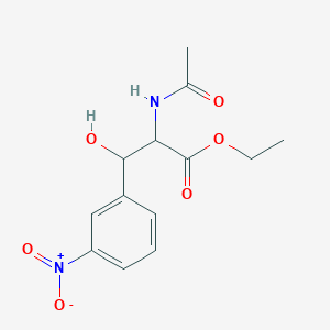 Ethyl 2-acetamido-3-hydroxy-3-(3-nitrophenyl)propanoate