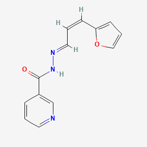 molecular formula C13H11N3O2 B15039029 N'-[(1E,2Z)-3-(furan-2-yl)prop-2-en-1-ylidene]pyridine-3-carbohydrazide 