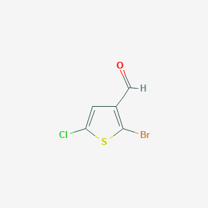 molecular formula C5H2BrClOS B1503905 2-溴-5-氯噻吩-3-甲醛 CAS No. 1014644-76-8