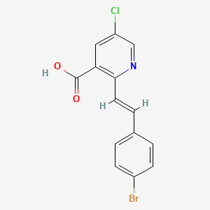 (E)-2-(4-Bromostyryl)-5-chloronicotinic acid