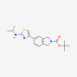 molecular formula C19H25N3O2S B1503916 2-Boc-5-(2-Isopropylamino-thiazol-4-yl)-isoindoline CAS No. 850877-62-2