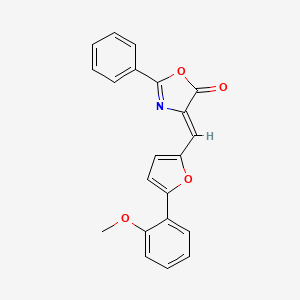 (Z)-4-((5-(2-methoxyphenyl)furan-2-yl)methylene)-2-phenyloxazol-5(4H)-one