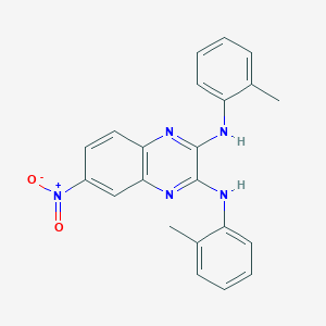 N,N'-bis(2-methylphenyl)-6-nitroquinoxaline-2,3-diamine