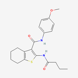 2-(butanoylamino)-N-(4-methoxyphenyl)-4,5,6,7-tetrahydro-1-benzothiophene-3-carboxamide