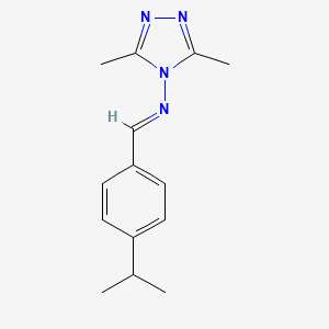 N-(4-Isopropylbenzylidene)-3,5-dimethyl-4H-1,2,4-triazol-4-amine