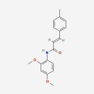 molecular formula C18H19NO3 B15039491 (2E)-N-(2,4-dimethoxyphenyl)-3-(4-methylphenyl)prop-2-enamide 