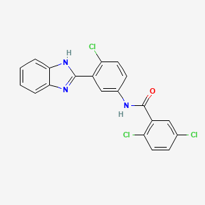 N-[3-(1H-benzimidazol-2-yl)-4-chlorophenyl]-2,5-dichlorobenzamide