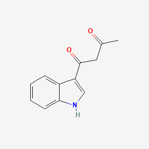 molecular formula C12H11NO2 B15039706 1-(1H-indol-3-yl)butane-1,3-dione 