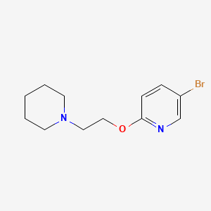 molecular formula C12H17BrN2O B1503973 5-Bromo-2-(2-piperidin-1-YL-ethoxy)-pyridine 