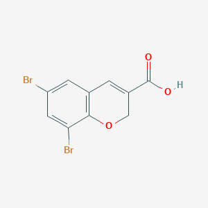 molecular formula C10H6Br2O3 B1503975 6,8-Dibromo-2H-chromene-3-carboxylic acid CAS No. 855286-71-4