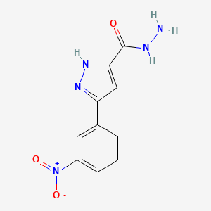 3-(3-nitrophenyl)-1H-pyrazole-5-carbohydrazide