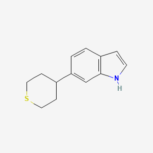 molecular formula C13H15NS B1503983 6-(Tetrahydro-thiopyran-4-YL)-1H-indole CAS No. 885273-12-1