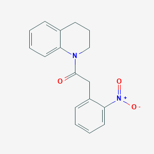 molecular formula C17H16N2O3 B15039946 1-(3,4-dihydroquinolin-1(2H)-yl)-2-(2-nitrophenyl)ethanone 