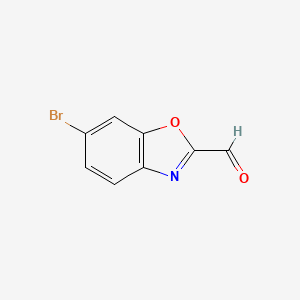 molecular formula C8H4BrNO2 B1503995 6-Bromo-benzooxazole-2-carbaldehyde CAS No. 944898-79-7