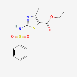 4-Methyl-2-(toluene-4-sulfonylamino)-thiazole-5-carboxylic acid ethyl ester