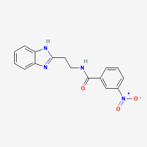 N-[2-(1H-benzimidazol-2-yl)ethyl]-3-nitrobenzamide