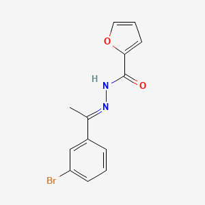 N'-[(1E)-1-(3-bromophenyl)ethylidene]furan-2-carbohydrazide