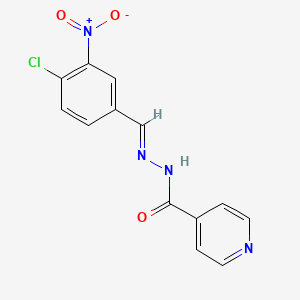 molecular formula C13H9ClN4O3 B15039979 N'-(4-chloro-3-nitrobenzylidene)isonicotinohydrazide 