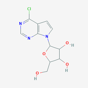 molecular formula C₁₁H₁₂ClN₃O₄ B015040 6-氯-7-去氮嘌呤-β-D-核糖苷 CAS No. 16754-80-6