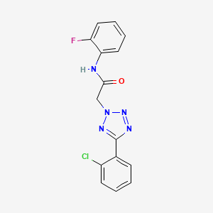 2-[5-(2-chlorophenyl)-2H-tetrazol-2-yl]-N-(2-fluorophenyl)acetamide