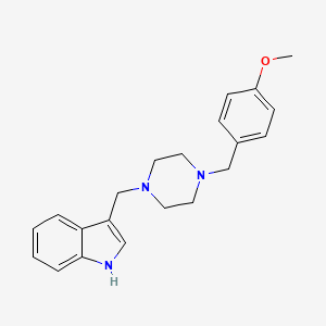 3-{[4-(4-methoxybenzyl)piperazino]methyl}-1H-indole