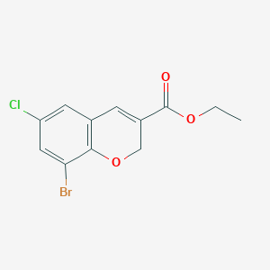 molecular formula C12H10BrClO3 B1504007 ethyl 8-bromo-6-chloro-2H-chromene-3-carboxylate CAS No. 885271-07-8