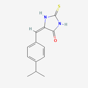 (5E)-5-[(4-isopropylphenyl)methylene]-2-thioxo-imidazolidin-4-one