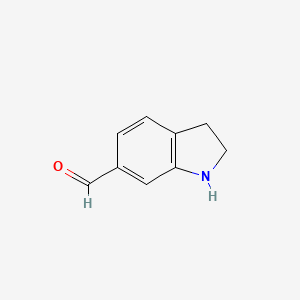 molecular formula C9H9NO B1504013 2,3-Dihydro-1H-indole-6-carbaldehyde CAS No. 1187243-09-9