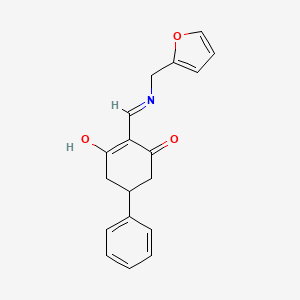 2-{[(Furan-2-ylmethyl)amino]methylidene}-5-phenylcyclohexane-1,3-dione