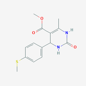 molecular formula C14H16N2O3S B15040146 Methyl 6-methyl-4-[4-(methylsulfanyl)phenyl]-2-oxo-1,2,3,4-tetrahydropyrimidine-5-carboxylate CAS No. 5788-36-3