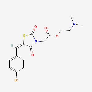 2-(dimethylamino)ethyl [(5E)-5-(4-bromobenzylidene)-2,4-dioxo-1,3-thiazolidin-3-yl]acetate