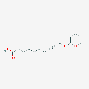 molecular formula C15H24O4 B1504020 10-(2-四氢吡喃氧基)-8-癸炔酸 CAS No. 1053656-74-8