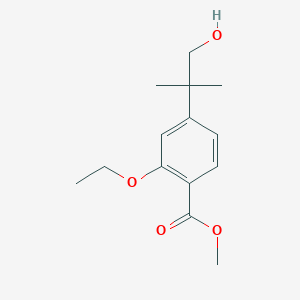 molecular formula C14H20O4 B1504022 Methyl 2-ethoxy-4-(1-hydroxy-2-methylpropan-2-yl)benzoate CAS No. 870007-45-7