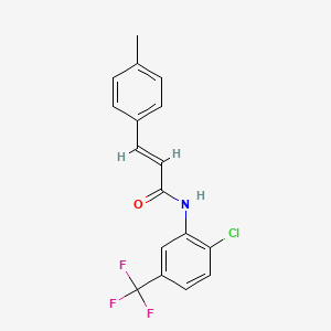 (2E)-N-[2-chloro-5-(trifluoromethyl)phenyl]-3-(4-methylphenyl)prop-2-enamide