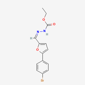 ethyl (2Z)-2-{[5-(4-bromophenyl)furan-2-yl]methylidene}hydrazinecarboxylate