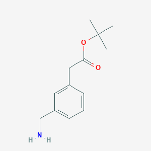 molecular formula C13H19NO2 B1504029 Tert-butyl 2-(3-(aminomethyl)phenyl)acetate CAS No. 479586-24-8