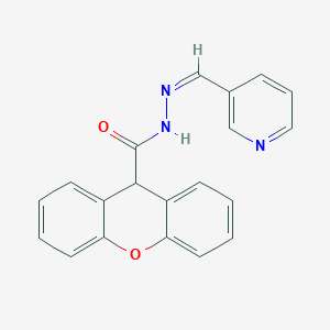 molecular formula C20H15N3O2 B15040295 N'-[(Z)-pyridin-3-ylmethylidene]-9H-xanthene-9-carbohydrazide 