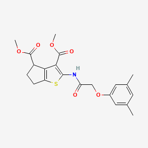 dimethyl 2-{[(3,5-dimethylphenoxy)acetyl]amino}-5,6-dihydro-4H-cyclopenta[b]thiophene-3,4-dicarboxylate