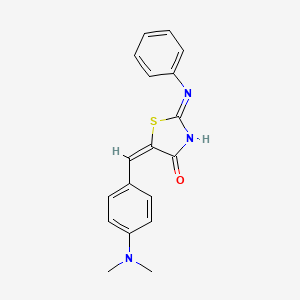 (5E)-5-[4-(dimethylamino)benzylidene]-2-(phenylamino)-1,3-thiazol-4(5H)-one