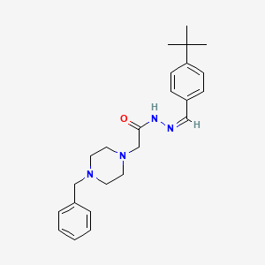 molecular formula C24H32N4O B15040479 2-(4-Benzylpiperazin-1-YL)-N'-[(Z)-(4-tert-butylphenyl)methylidene]acetohydrazide 