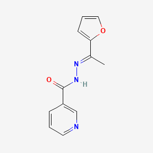 N'-[(1E)-1-(furan-2-yl)ethylidene]pyridine-3-carbohydrazide