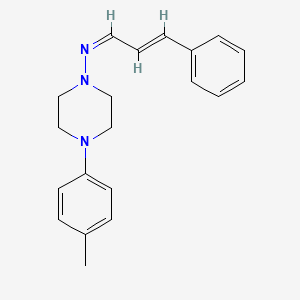 4-(4-methylphenyl)-N-[(1Z,2E)-3-phenylprop-2-en-1-ylidene]piperazin-1-amine