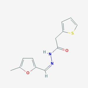 N'-[(Z)-(5-methylfuran-2-yl)methylidene]-2-(thiophen-2-yl)acetohydrazide