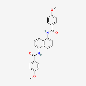 N,N'-naphthalene-1,5-diylbis(4-methoxybenzamide)