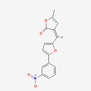 (3Z)-5-methyl-3-{[5-(3-nitrophenyl)furan-2-yl]methylidene}furan-2(3H)-one