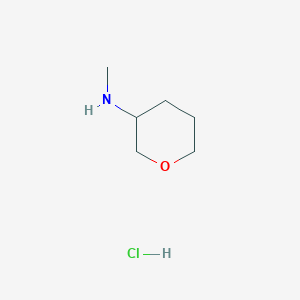 molecular formula C6H14ClNO B1504063 N-Methyltetrahydro-2H-pyran-3-amine hydrochloride CAS No. 1187931-62-9