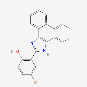 4-Bromo-2-{1H-phenanthro[9,10-D]imidazol-2-YL}phenol