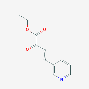 molecular formula C11H11NO3 B1504073 Ethyl 2-oxo-4-(pyridin-3-yl)but-3-enoate CAS No. 497265-21-1