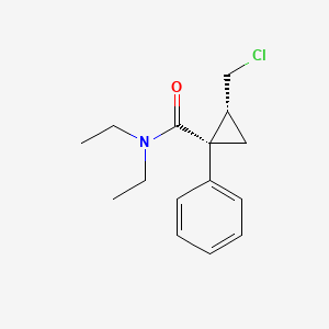 molecular formula C15H20ClNO B1504079 (1S,2R)-N,N-diethyl-2-(chloromethyl)-1-phenylcyclopropanecarboxamide 