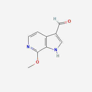 molecular formula C9H8N2O2 B1504080 7-methoxy-1H-pyrrolo[2,3-c]pyridine-3-carbaldehyde CAS No. 1190314-49-8